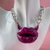 Glitter Lips Pendant