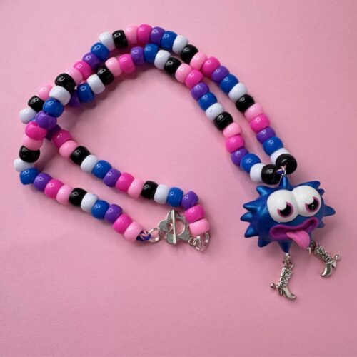 Cowboy Moshi Monster Beaded Necklace