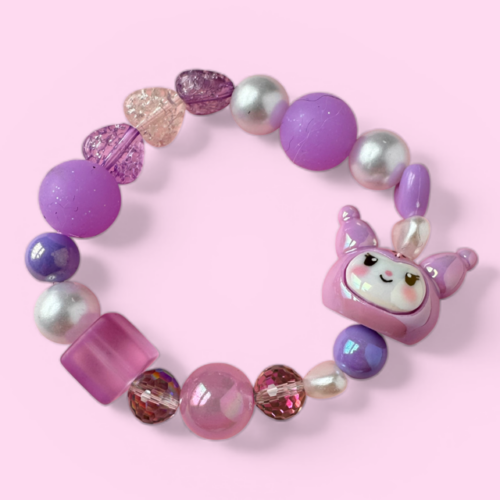 Kuromi Beaded Bracelet