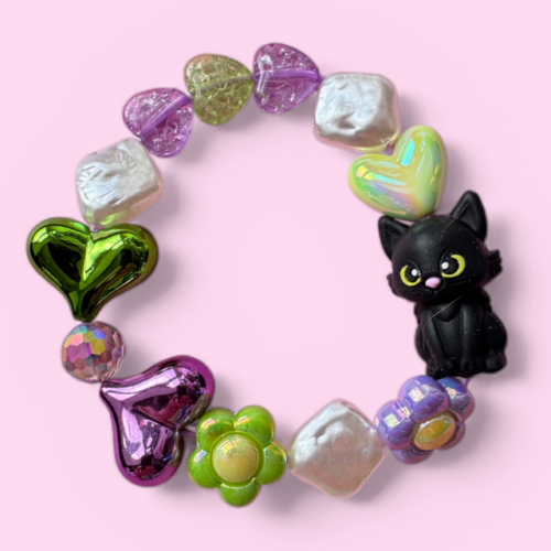 Cute Kitty Beaded Bracelet