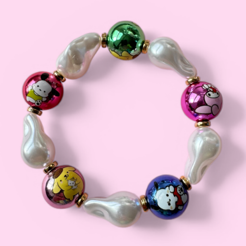 Kitty Beaded Bracelet