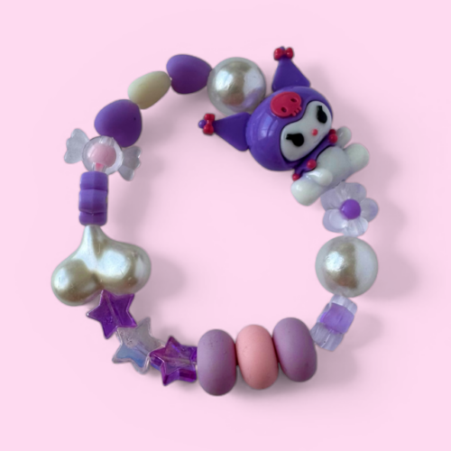 Kuromi Beaded Bracelet