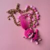 Pink Troll Necklace