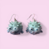 Puffer fish earrings