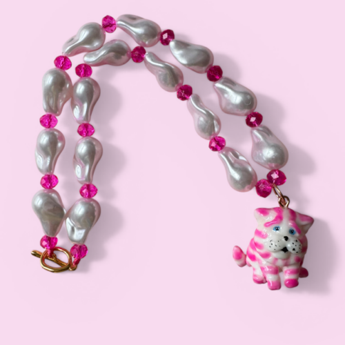 Bagpuss Beaded Necklace